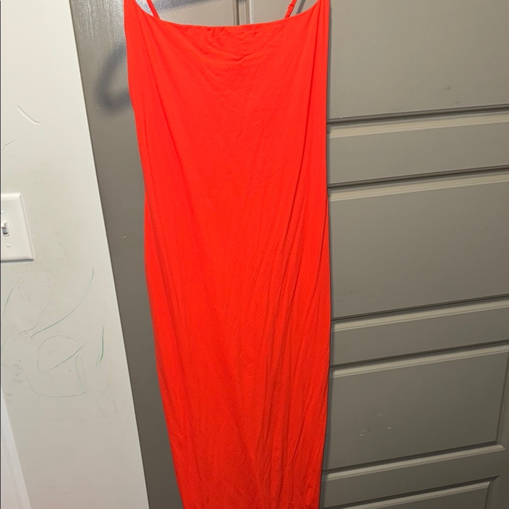 Fits Everybody Maxi Dress ~ SKIMS (shade: Poppy)